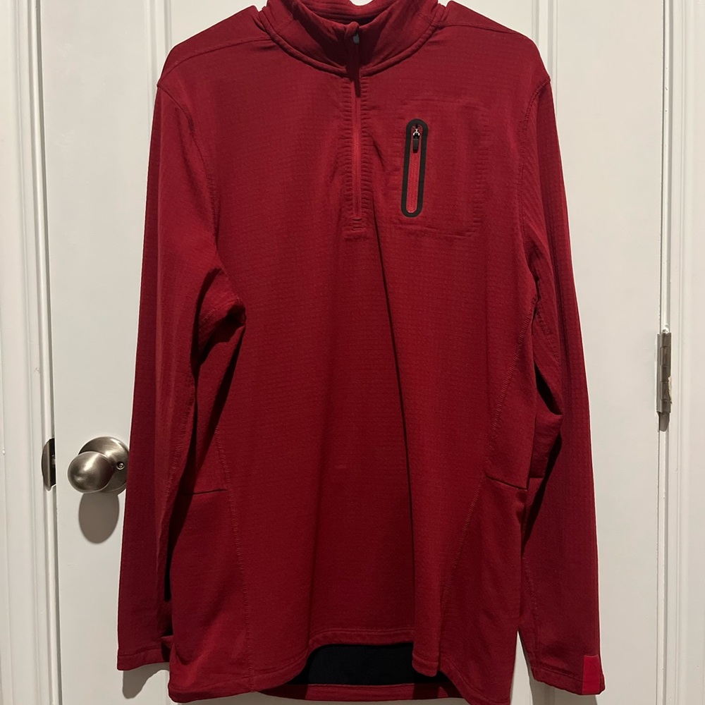 Ten Thousand Red Zip Up Sweater - Picture 2 of 4